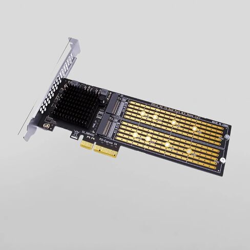 بطاقة محول Zimaboard PCIe 3.0 x4 إلى Dual NVMe M.2 SSD in Kuwait
