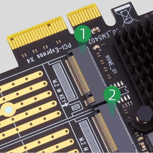 بطاقة محول Zimaboard PCIe 3.0 x4 إلى Dual NVMe M.2 SSD in Kuwait