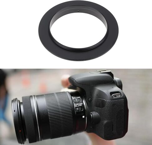 حلقة محول عدسة عكسية مقربة للكاميرا ماكرو مقاس 49 مم EOS متوافقة مع كاميرات Canon EOS EF Mount Cameras T7i in Saudi Arabia