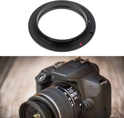 حلقة محول عدسة عكسية مقربة للكاميرا ماكرو مقاس 49 مم EOS متوافقة مع كاميرات Canon EOS EF Mount Cameras T7i in Saudi Arabia