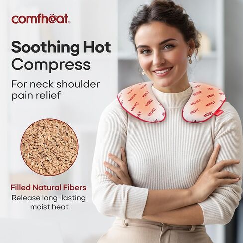 comfheat الميكروويف وسادة التدفئة الرطبة 6 × 11 "حزمة الحرارة الخزامى لتخفيف الآلام الرقبة الكتف الركبة العضلات المشتركة الساخنة الدافئة ضغط الميكروويف وسادة الحرارة العلاج الطبيعي بذور الكتان in Saudi Arabia