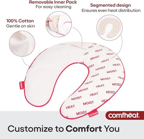 comfheat الميكروويف وسادة التدفئة الرطبة 6 × 11 "حزمة الحرارة الخزامى لتخفيف الآلام الرقبة الكتف الركبة العضلات المشتركة الساخنة الدافئة ضغط الميكروويف وسادة الحرارة العلاج الطبيعي بذور الكتان in Saudi Arabia