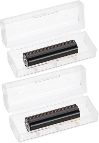 MECCANIXITY Battery Organizer Storage Box, Plastic Clear 4 x 21700 Battery Storage Case Holder Garage Container Portable Organizer for Travelling, Home, Office, Garage (Pack of 2) in Saudi Arabia