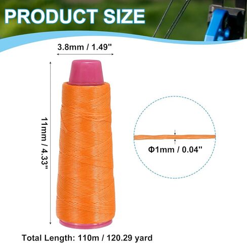 MECCANIXITY Archery Recurve Bow String Serving Thread Nylon Bowstring for Recurve Bow Compound Tying Peep Sight Nock in Saudi Arabia