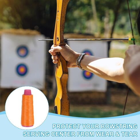 MECCANIXITY Archery Recurve Bow String Serving Thread Nylon Bowstring for Recurve Bow Compound Tying Peep Sight Nock in Saudi Arabia
