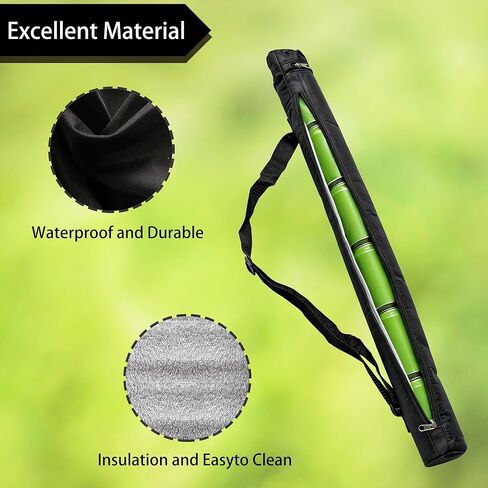 6-Pack Can Cooler,Beer Sleeve for Golf Bag,Adjustable Shoulder Strap,Keeps Canned Drinks Cold for Golfing, Beach Days, Picnic, Traveling,Outdoor Activities Camping Hiking,Black in Saudi Arabia