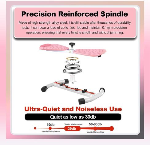 Waist Twister Machine – AB Twist Board Core & Waist Trainer with 360° Twist Disc – Abs Workout Balance Board & Full Body Toning Kit for Men & Women, Noiseless Ab Exercise in Saudi Arabia