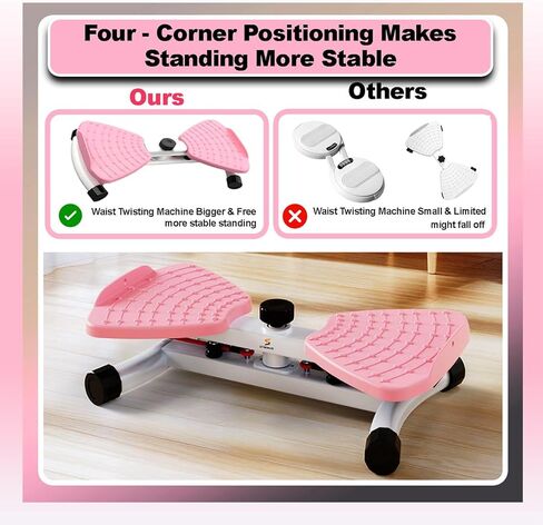 Waist Twister Machine – AB Twist Board Core & Waist Trainer with 360° Twist Disc – Abs Workout Balance Board & Full Body Toning Kit for Men & Women, Noiseless Ab Exercise in Saudi Arabia