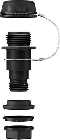 Drain Plug Replacement with Stainless Steel Tether Compatible with Igloo BMX, IMX & Overland 25–72 Qt Coolers, Black in Saudi Arabia