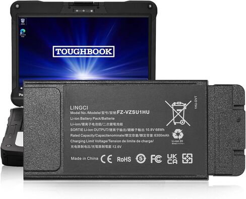 FZ-55 Battery, FZ-VZSU1HU Battery Replacement for Panasonic Toughbook 55 FZ-55 Mk1 FZ-VZSU1 10.8V 68Wh 6300mAh Li-Polymer (Not Suitable for CF-54) in Saudi Arabia
