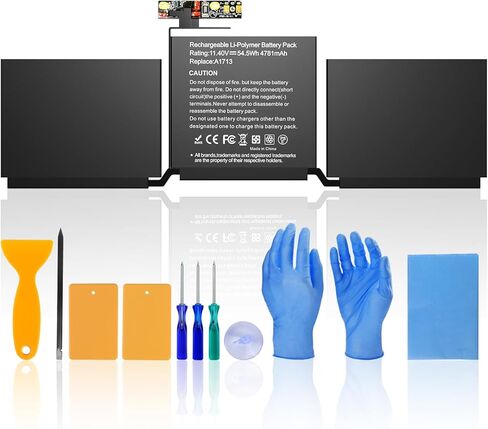 A1708 A1713 A2171 استبدال بطارية لجهاز Mac Book Pro 13 بوصة أواخر 2016 منتصف 2017 (EMC 2978 3164)، منتصف 2019 A2159، منتصف 2020 A2289 A2338، MLUQ2LL/A MPXQ2LL/A MLL42LL/A MPXR2LL/A MPXU2LL/A MPXT2LL/أ in Kuwait