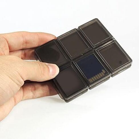 48 Slots, SD/SDHC Memory Card Hard Plastic Cases 4X 12 Slot Folding Transluscent Plastic Card Holder Cases in Saudi Arabia