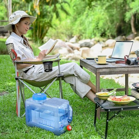 Bokon 2 Pcs Water Jug 3.17 Gallon Water Storage Container Portable Thick Camping Dispenser Tank for Outdoor Camping Hiking Picnic Vehicle Car Sports in Saudi Arabia