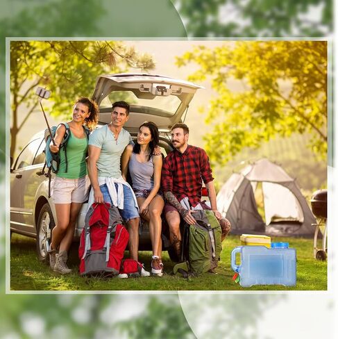 Bokon 2 Pcs Water Jug 3.17 Gallon Water Storage Container Portable Thick Camping Dispenser Tank for Outdoor Camping Hiking Picnic Vehicle Car Sports in Saudi Arabia