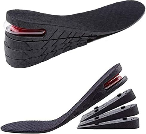 2-Layer Height Increase Insoles for Men, Shoe Height Inserts to Make You Taller, Multi-Layer Invisible Boosting Lifts Soles for Women Kit with Air Cushion Heel Height 1.7 inch in Saudi Arabia
