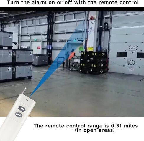 Wireless Alarm Siren 0.31Mile Range Multitone 120dB Loud Horn Waterproof Security Siren for Industry Business Home Shop Hotel School AC110-120V in Saudi Arabia