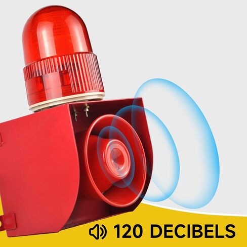Wireless Alarm Siren 0.31Mile Range Multitone 120dB Loud Horn Waterproof Security Siren for Industry Business Home Shop Hotel School AC110-120V in Saudi Arabia