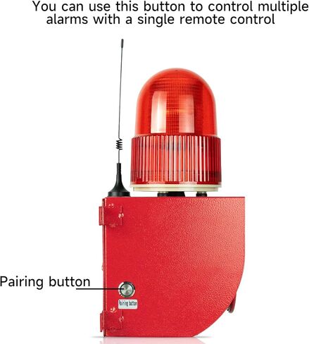 Wireless Alarm Siren 0.31Mile Range Multitone 120dB Loud Horn Waterproof Security Siren for Industry Business Home Shop Hotel School AC110-120V in Saudi Arabia