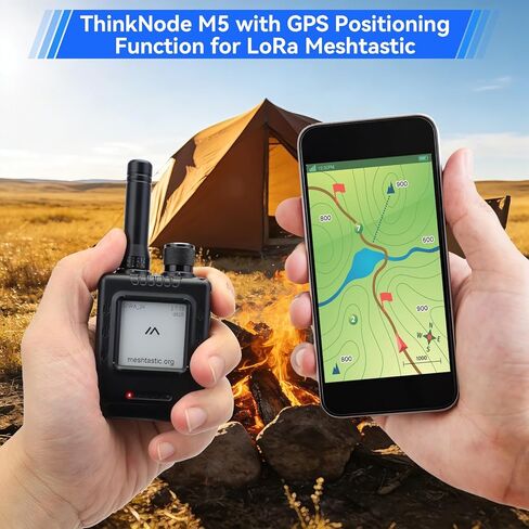 أجهزة LoRa Meshtastic ThinkNode M5 مع GPS وESP32-S3 WiFi Bluetooth 1.54 بوصة شاشة حبر إلكتروني SX1262 شريحة لاسلكية 915 ميجا هرتز هوائي من النوع C واجهة بطارية 1200 مللي أمبير في الساعة للمغامرات الخارجية وما إلى ذلك in Kuwait