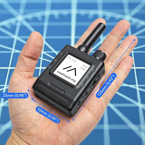 أجهزة LoRa Meshtastic ThinkNode M5 مع GPS وESP32-S3 WiFi Bluetooth 1.54 بوصة شاشة حبر إلكتروني SX1262 شريحة لاسلكية 915 ميجا هرتز هوائي من النوع C واجهة بطارية 1200 مللي أمبير في الساعة للمغامرات الخارجية وما إلى ذلك in Kuwait