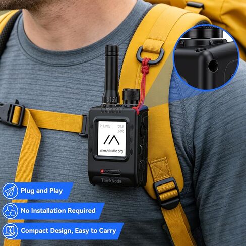 أجهزة LoRa Meshtastic ThinkNode M5 مع GPS وESP32-S3 WiFi Bluetooth 1.54 بوصة شاشة حبر إلكتروني SX1262 شريحة لاسلكية 915 ميجا هرتز هوائي من النوع C واجهة بطارية 1200 مللي أمبير في الساعة للمغامرات الخارجية وما إلى ذلك in Kuwait
