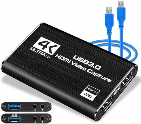 TOAKA USB 3.0 HDMI Capture Card 1080P 60FPS, Video Capture Card for Streaming Gaming, Compatible with PS5 PS4 Xbox Switch Camera PC in Saudi Arabia