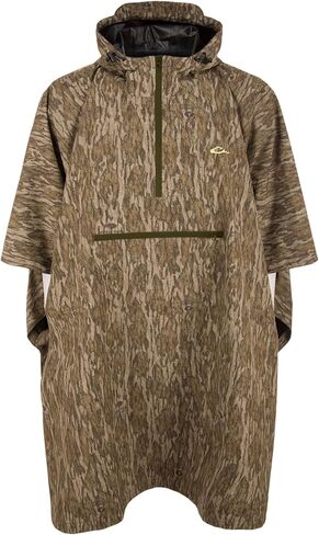 Drake Waterfowl El' Poncho (DW0293-006) | Compact Lightweight Waterproof Ripstop Camouflage Tactical Rain Poncho with Adjustable Hood | Packable Emergency Tarp for Hunting & Camping in Saudi Arabia