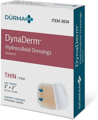 Dynarex Dynaderm Hydrocolloid Dressing, Thin,4 x 4 Inch/10 Count in Kuwait