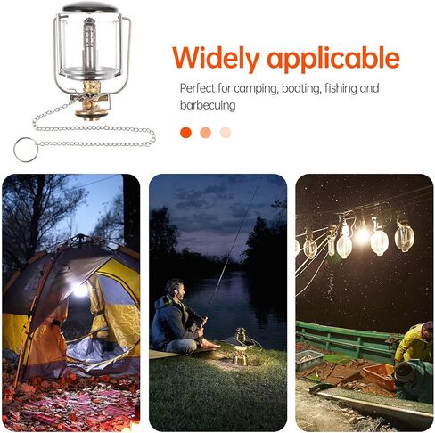 Toddmomy Outdoor Gas Camping Lantern Portable Emergency Gas-Powered Travel Light with Tent Illumination for Hiking and Power Outages in Saudi Arabia