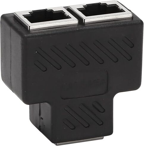 2 Port RJ45 Splitter Adapter LAN Network Ethernet Extender Connector Plug Lot 1pcs in Saudi Arabia