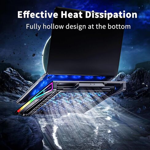 AICHESON S035 Purple Laptop Cooler and Gaming Laptop Cooling Stand AA2 Set in Saudi Arabia