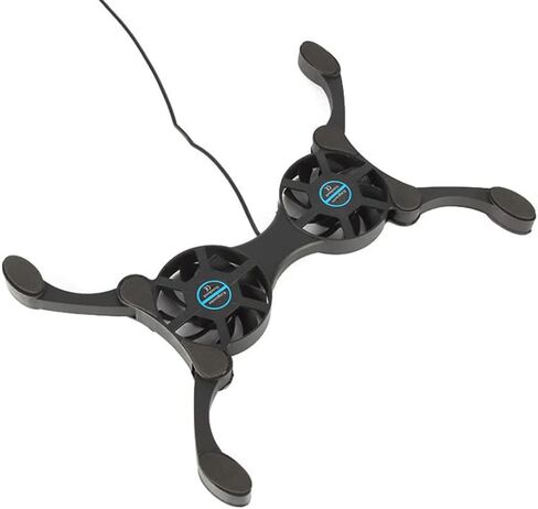 Dual USB Cooling Fan Pad Foldable Slim Fans Cooler Stand for Laptop PC Notebook in Saudi Arabia