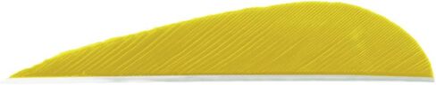 TRUEFLIGHT Feathers PARABOLIC Solid Color 3 LW Yellow 100/PK. in Saudi Arabia