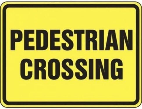 BICYCLE PEDESTRIAN SIGN, Mfr: FRW522HP-A in Saudi Arabia