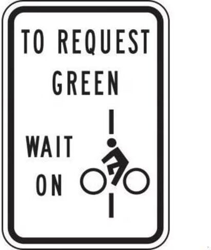 BICYCLE PEDESTRIAN SIGN BICYCLE, Mfr: FRR726RA-A in Saudi Arabia