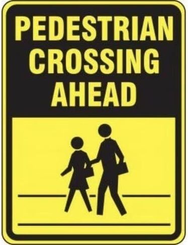 BICYCLE PEDESTRIAN SIGN, Mfr: FRW518RA-A in Saudi Arabia
