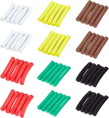 SUPERFINDINGS 60Pcs 6 Colors Fly Tying Foam 3/5/8mm Diameter Parachute Post Foam Cylinders Fishing Floating for DIY Fly Tying Materials Crafting Fishing Floats,52mm Long in Saudi Arabia