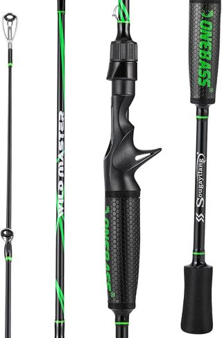 One Bass Fishing Rod, Lightweight Graphite Spinning & Casting Rod with Super Polymer Handle in Saudi Arabia