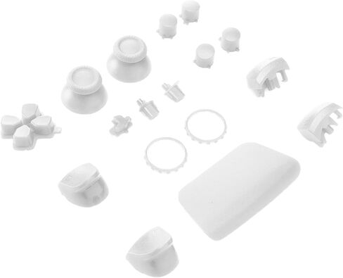 PS5 Controller Buttons, Customize Your Gamepad with Replacement Buttons, High Resistance, Scratch Resistance, Compatible with PS5 Gamepad (White) in Saudi Arabia