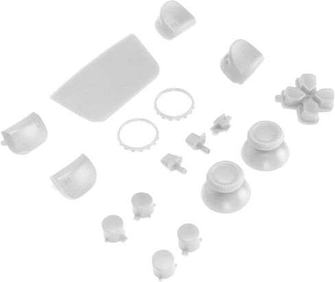 PS5 Controller Buttons, Customize Your Gamepad with Replacement Buttons, High Resistance, Scratch Resistance, Compatible with PS5 Gamepad (White) in Saudi Arabia