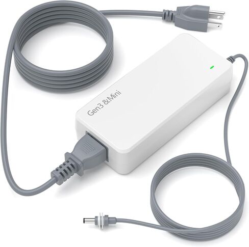 مصدر طاقة بديل Starlink Gen 3 وMini - مدرج في قائمة ETL وFCC بقدرة 195 وات (57 فولت 3.42 أمبير)، محول شحن متوافق مع كابل تيار متردد 3.3 قدم 18AWG وكابل تيار مستمر 1.65 قدم in Kuwait