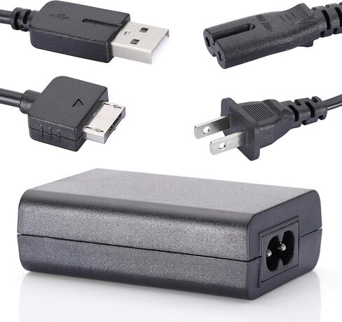 شاحن PS Vita، شاحن حائط محول تيار متردد بديل لجهاز PS Vita 1000، بما في ذلك سلك كابل شحن USB متوافق مع وحدة التحكم PSV PS Vita 1000 in Kuwait