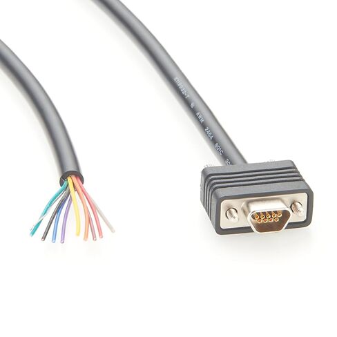 وعاء أنثى Micro DB9 لفتح كابل الضفيرة ذو النهاية الحرة مع مجموعة كابل Micro D-Sub CMD 9 Pin المحمية بالبرغي المتوافقة مع 0834219042، 0834219043، 0834219044 (1.6M) in Kuwait