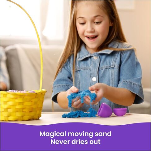 Kinetic Sand, 20-Pack Eggs with Red, Yellow, and Blue Play Sand, Christmas Stocking Stuffers, Party Favors & Goodie Bag Toys, Sensory Toys for Kids in Kuwait