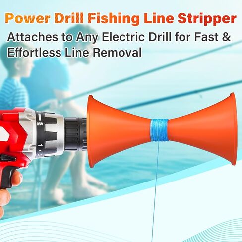 Power Drill Fishing Line Stripper & Spooler Tool, Fast Line Removal & Rewinding, Tangle-Free Line Management, Aluminum & Stainless Steel, Compact Portable Design for Fishing Reels & More in Saudi Arabia