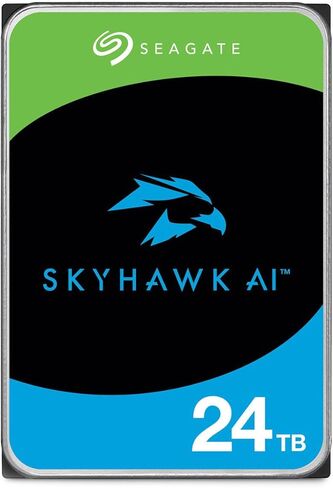 Seagate Skyhawk AI SATA III 3.5" Internal Hard Drive - 24TB, 2-Pack, 512MB Cache in Saudi Arabia