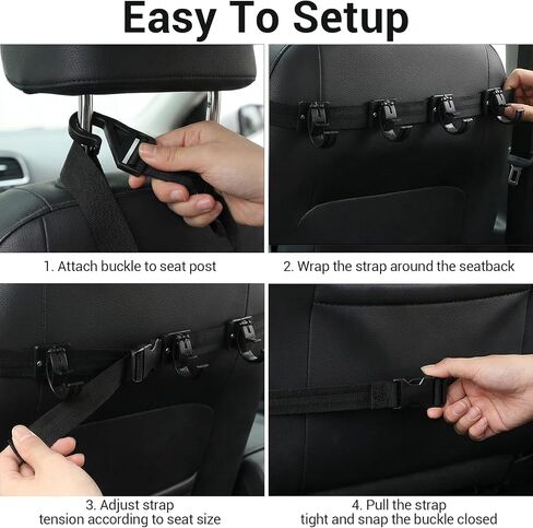 MAQUITA 2 Pcs Fishing Rod Racks for Car, 4-Rod or Combos Capacity Rod Holder for Car,SUV,Truck Front or Rear Seats in Saudi Arabia
