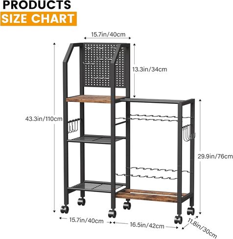 حاملات قضبان الصيد للمرآب، لوحة Pegboard مريحة مع 14 خطافًا طويلًا للأدوات المساعدة، رف صنارة الصيد يصل إلى 16 قضيبًا، حامل عمود السمك 3 طبقات مع حاملات بكرات الصيد و8 خطافات لإكسسوارات معدات الصيد in Kuwait