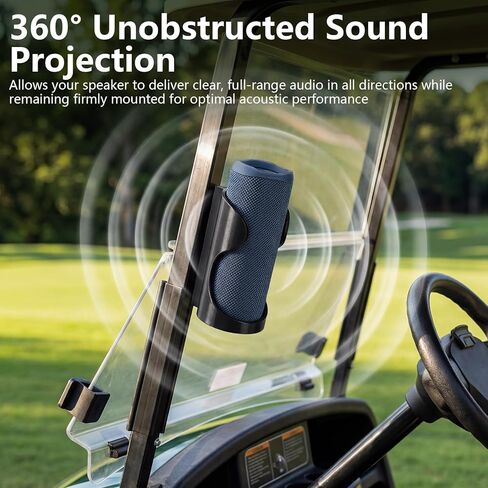 Magnetic Speaker Mount for JBL FLIP 5/6/7 & for Sonos Roam, Outdoor Holder with 88lb Magnet, Weatherproof PETG for Golf Cart,RV and Boat, Easy Install in Saudi Arabia