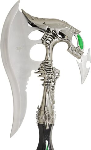 Ace Martial Arts Supply Alien Warrior Fantasy Battle Axe w/Dagger & Plaque New in Saudi Arabia